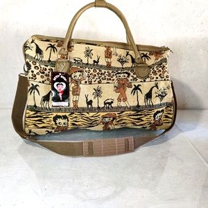 Vtg Betty Boop tote bag safari edition RARE